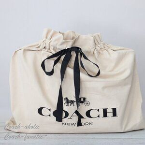 NEW Coach Drawstring Dust Bag Gift Bag Storage Cover Bag 100% Cotton